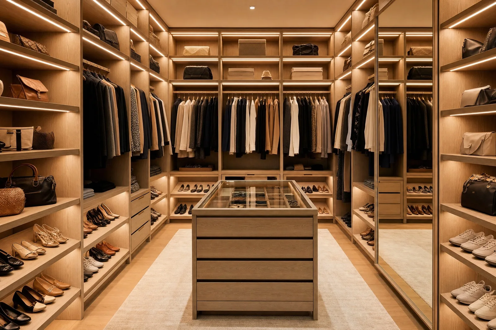 closet sob medida em madeira, projeto Moveleiros