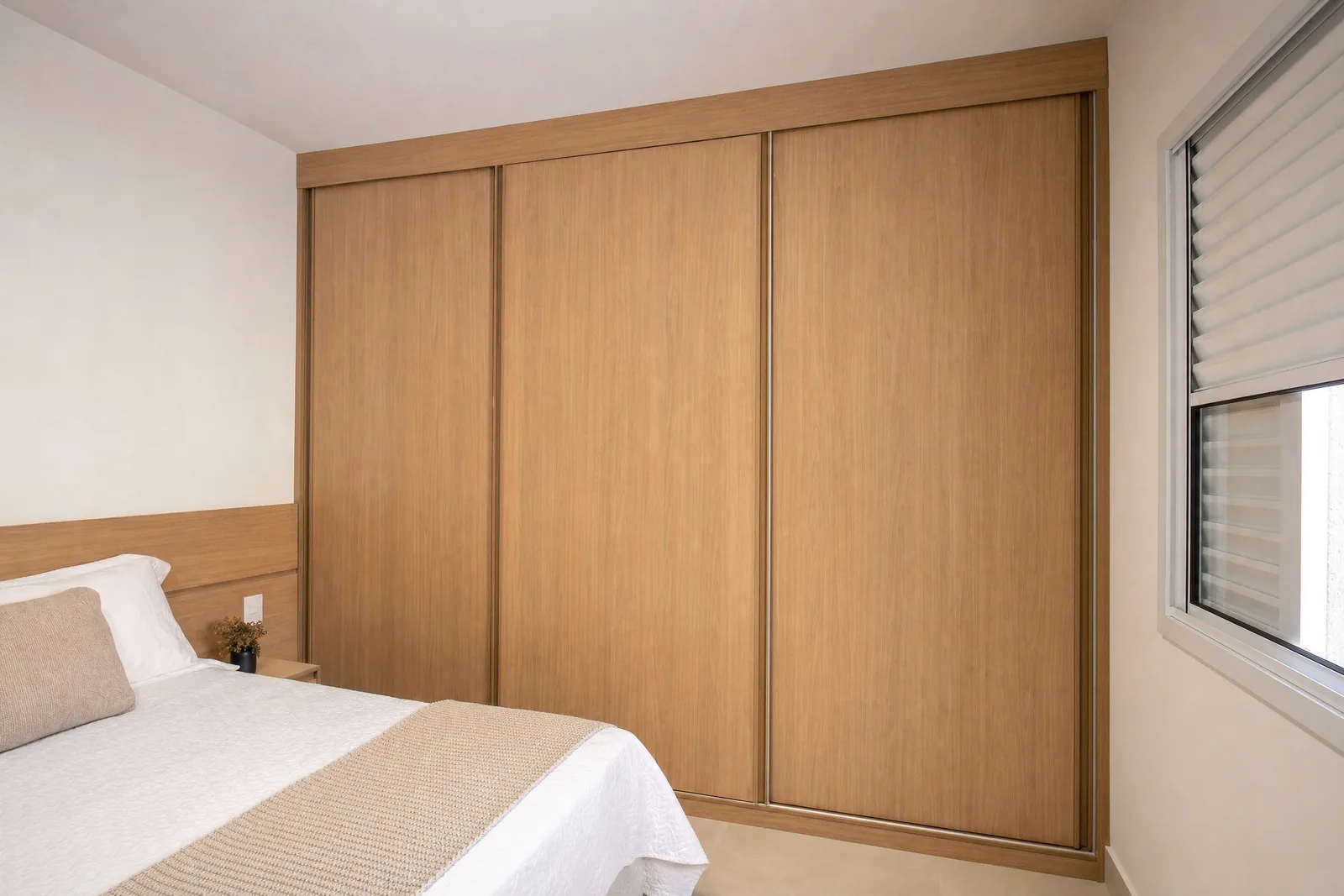 Guarda Roupa Planejado Solteiro em madeira, projeto Moveleiros