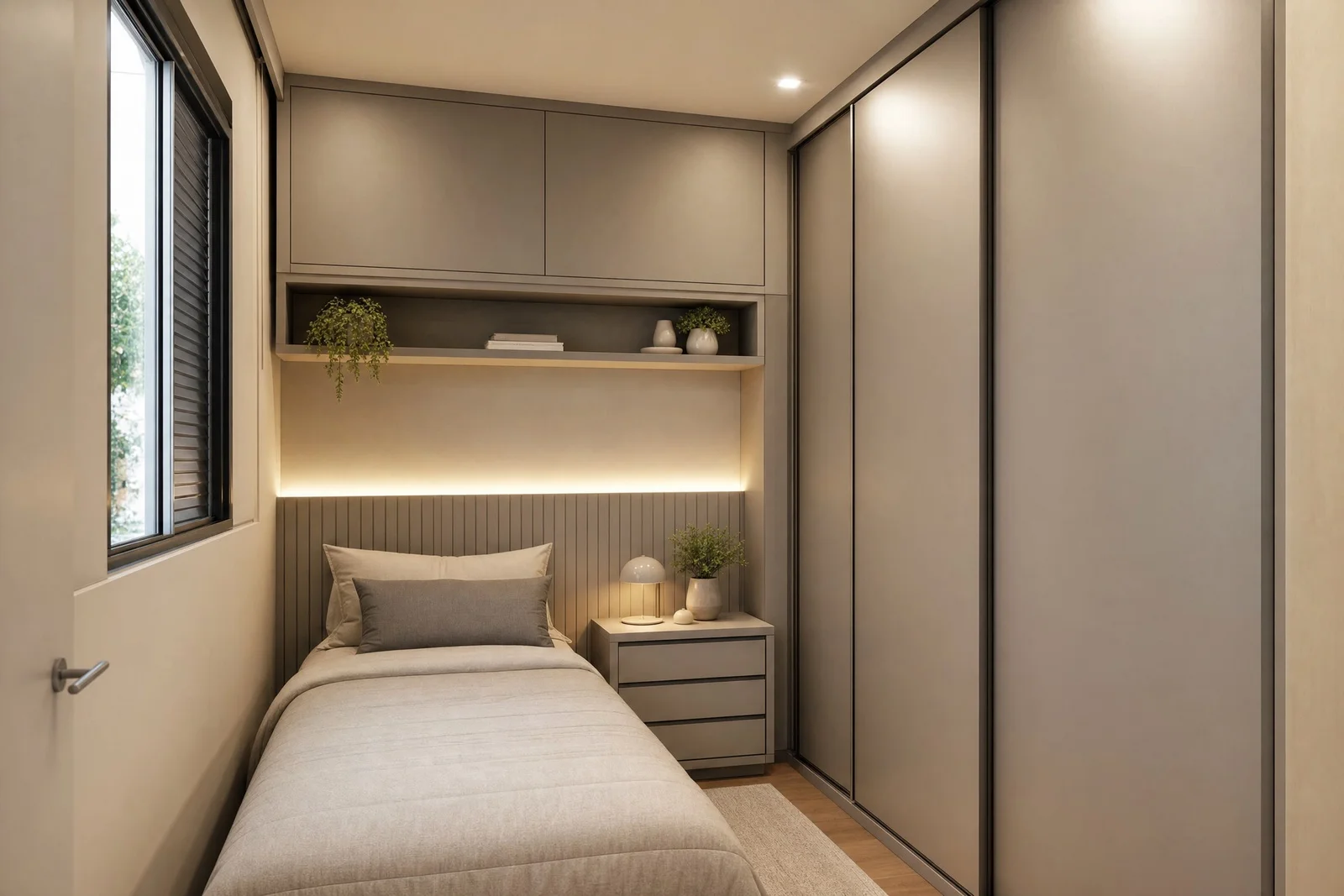 guarda roupas para quarto pequeno em madeira, projeto Moveleiros
