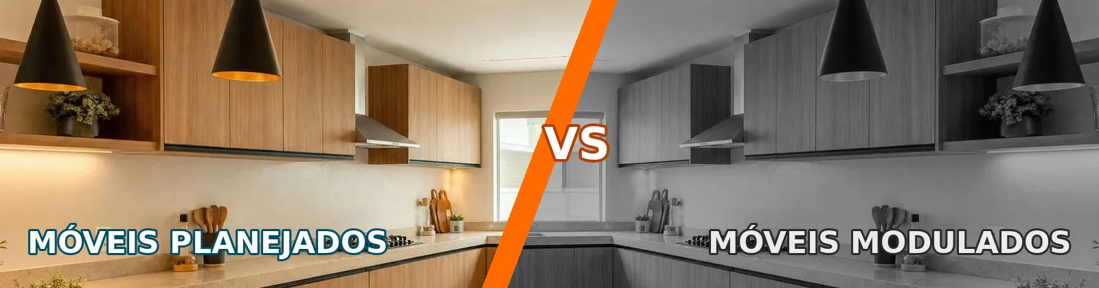 Móveis Planejados versus Móveis Modulados, comparação Moveleiros