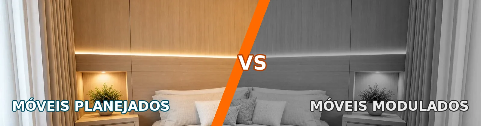 Móveis Planejados versus Móveis Modulados, comparação Moveleiros